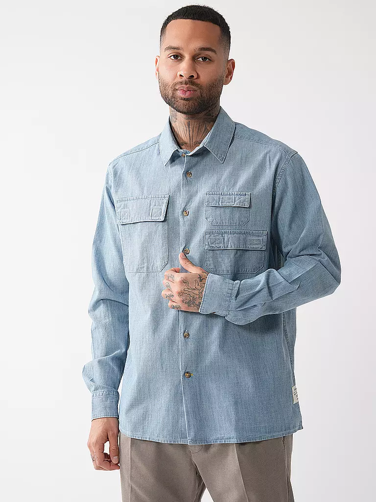 BARBOUR | Chemise en jean | hellblau
