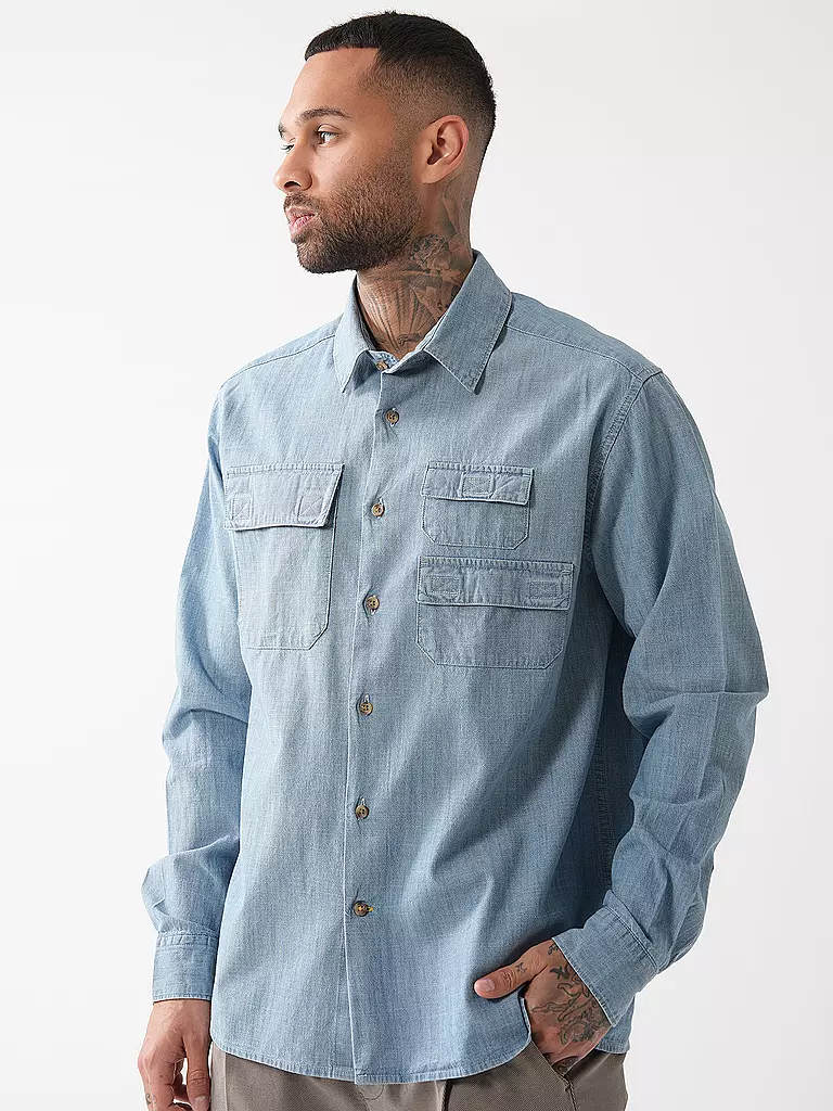 BARBOUR | Chemise en jean | hellblau