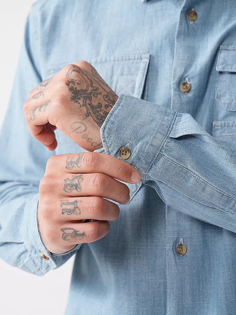 BARBOUR | Chemise en jean | hellblau