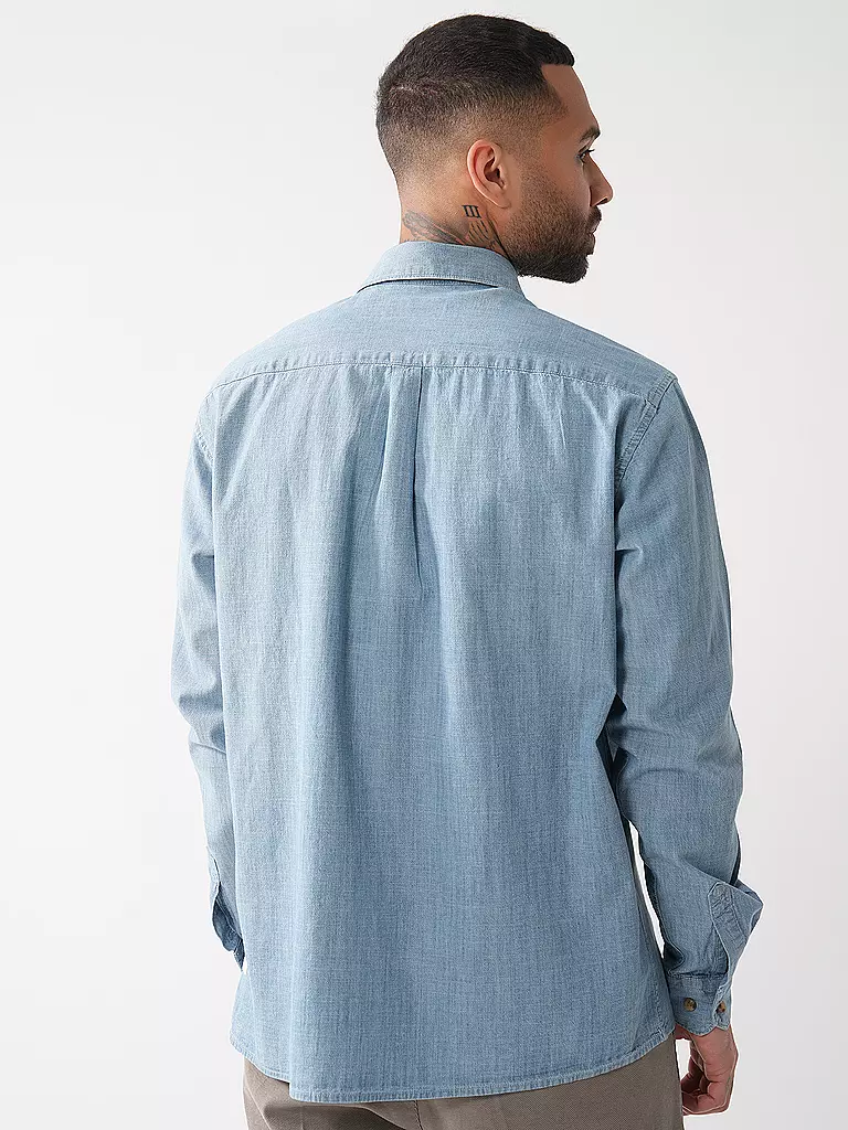 BARBOUR | Chemise en jean | hellblau