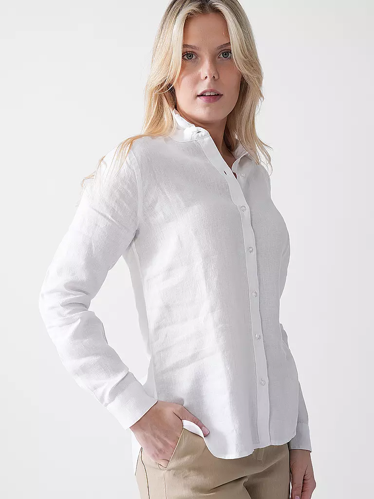 BARBOUR | Chemise en lin MARINE | Blanc
