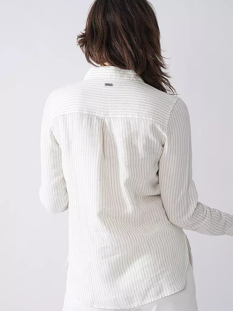 BARBOUR | Chemise en lin MARINE | Crème