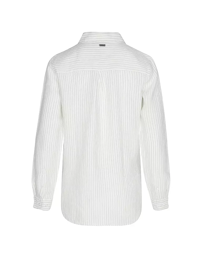 BARBOUR | Chemise en lin MARINE | Crème