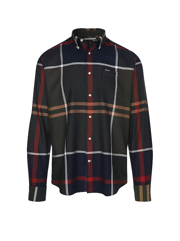 BARBOUR | Chemise Slim Fit DUNOON | Vert foncé