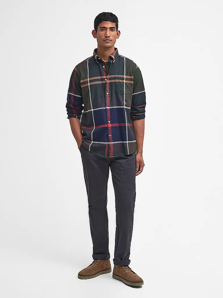 BARBOUR | Chemise Slim Fit DUNOON | olive