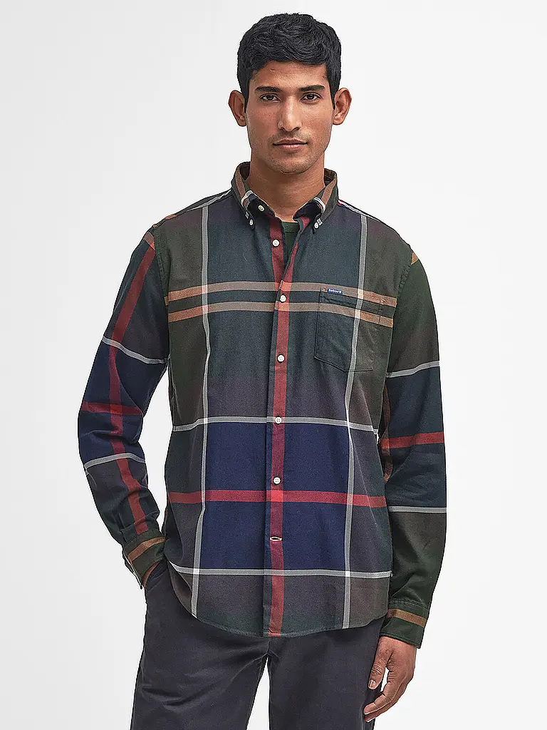 BARBOUR | Chemise Slim Fit DUNOON | olive