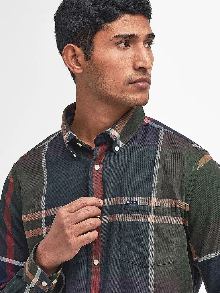 BARBOUR | Chemise Slim Fit DUNOON | olive