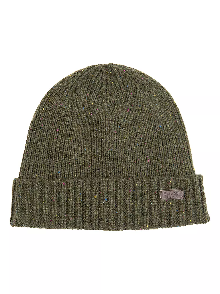 BARBOUR | Coffret cadeau 2 pièces écharpe et bonnet CARLTON | Olive
