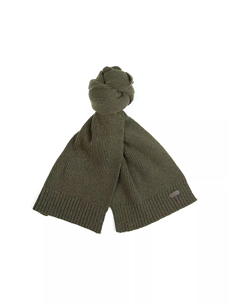 BARBOUR | Coffret cadeau 2 pièces écharpe et bonnet CARLTON | Olive