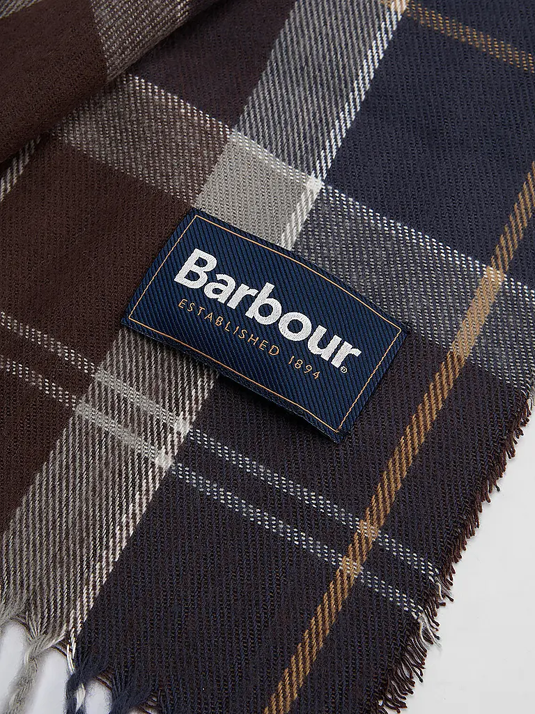 BARBOUR | Coffret cadeau 2 pièces écharpe et bonnet SWINTON CHRISTMAS | Gris