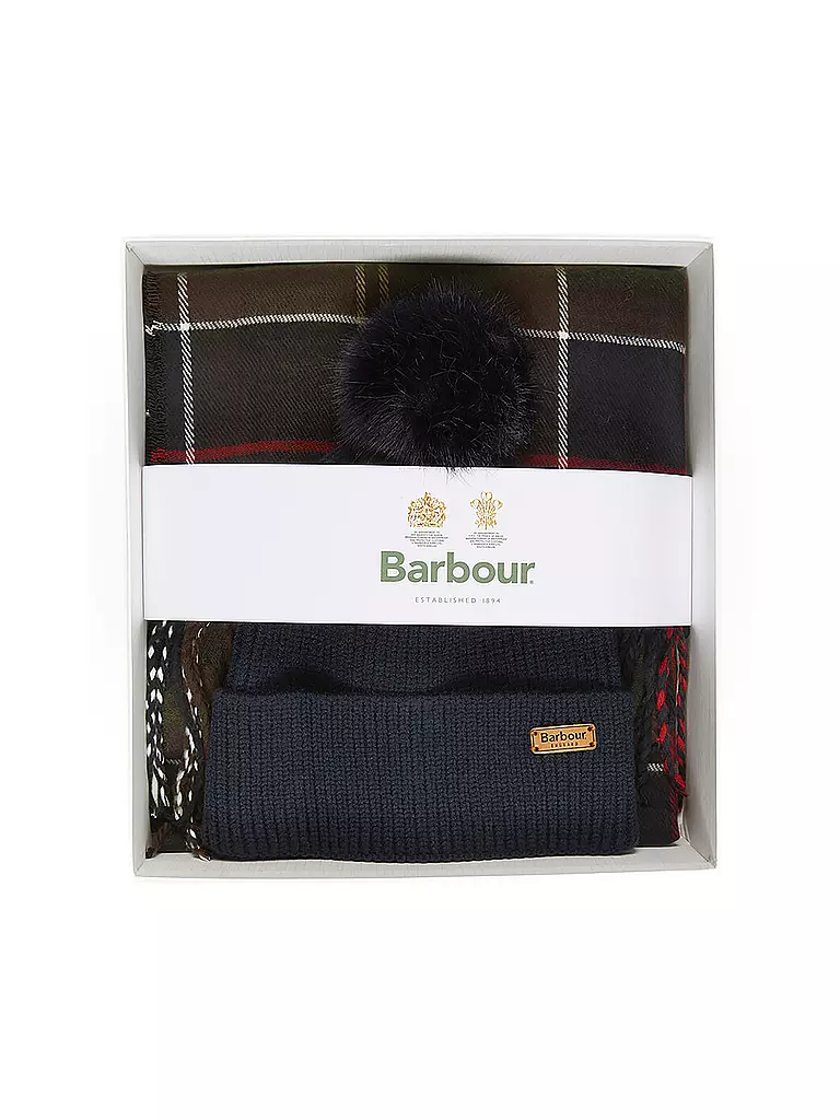 BARBOUR | Coffret cadeau bonnet et écharpe DOVER | 