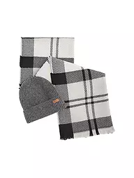 BARBOUR | Coffret cadeau bonnet et écharpe PENDLE | Gris