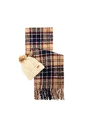 BARBOUR | Coffret cadeau bonnet et écharpe SALTBURN | Beige