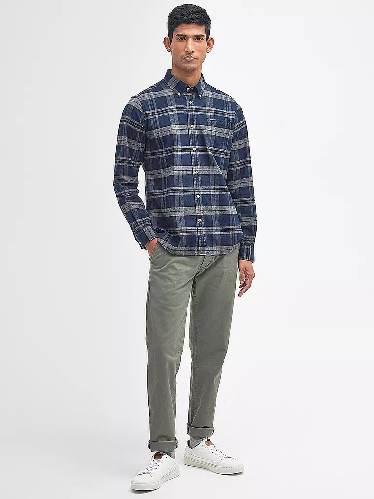 BARBOUR | Flanellhemd Slim Fit  | Gris