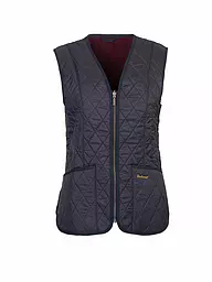 BARBOUR | Gilet matelassé FLEECE BETTY | Bleu foncé