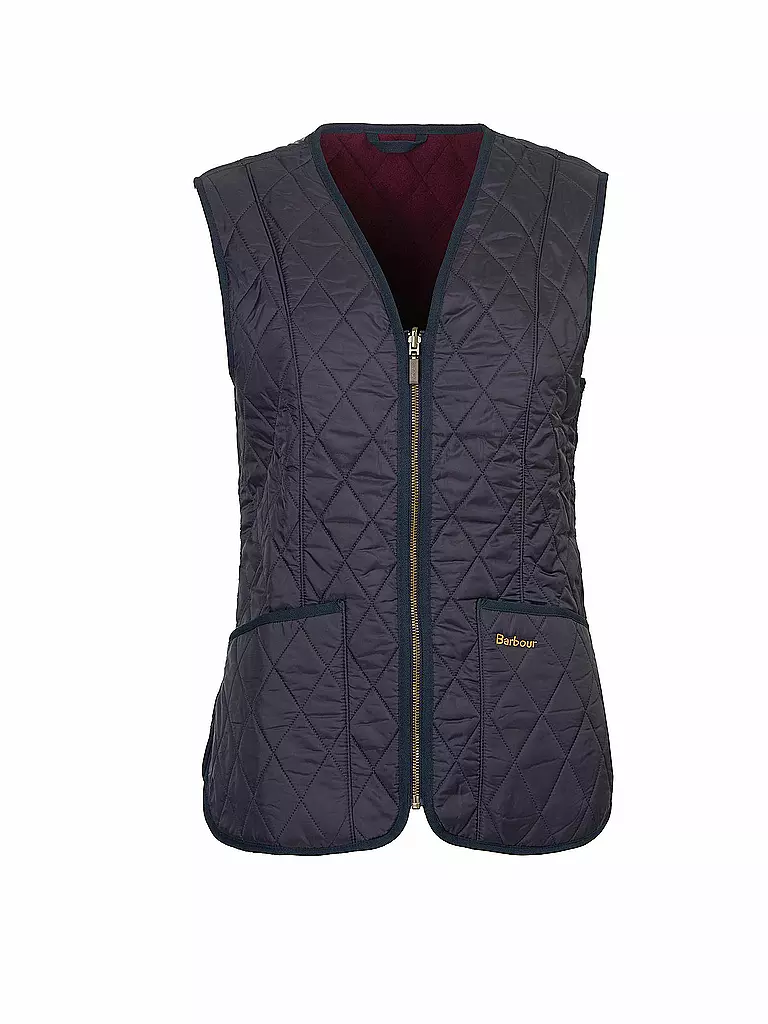 BARBOUR | Gilet matelassé FLEECE BETTY | Bleu foncé