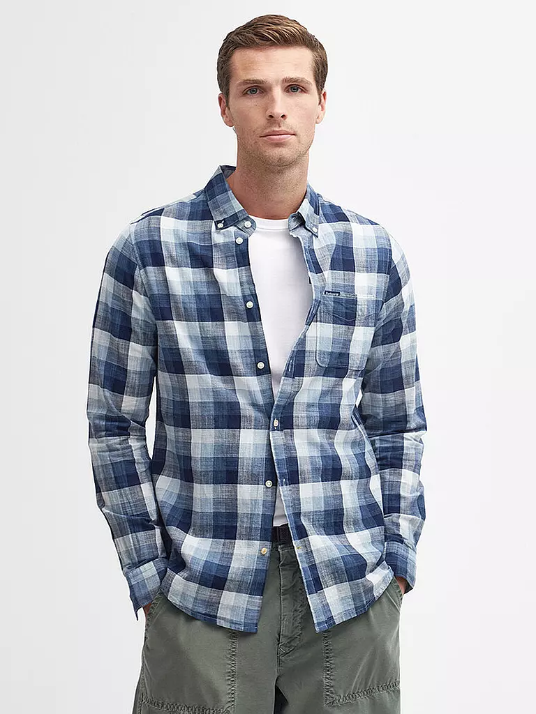 BARBOUR | Hemd Tailord Fit HILLROAD | Bleu