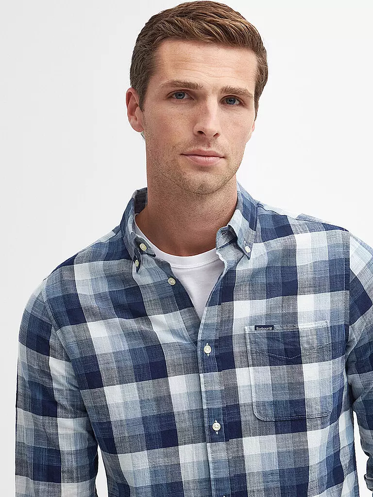 BARBOUR | Hemd Tailord Fit HILLROAD | Bleu