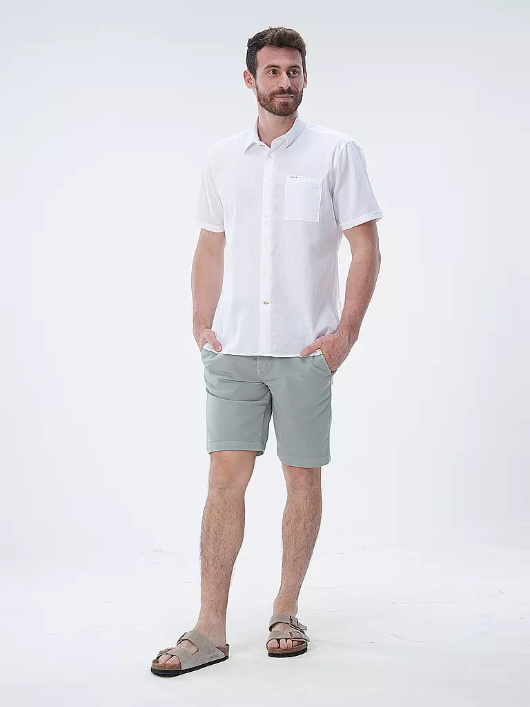 BARBOUR | Leinenhemd NELSON  | Blanc