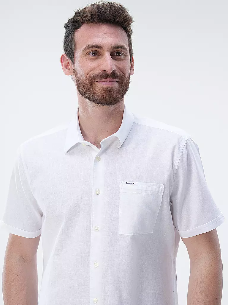 BARBOUR | Leinenhemd NELSON  | Blanc