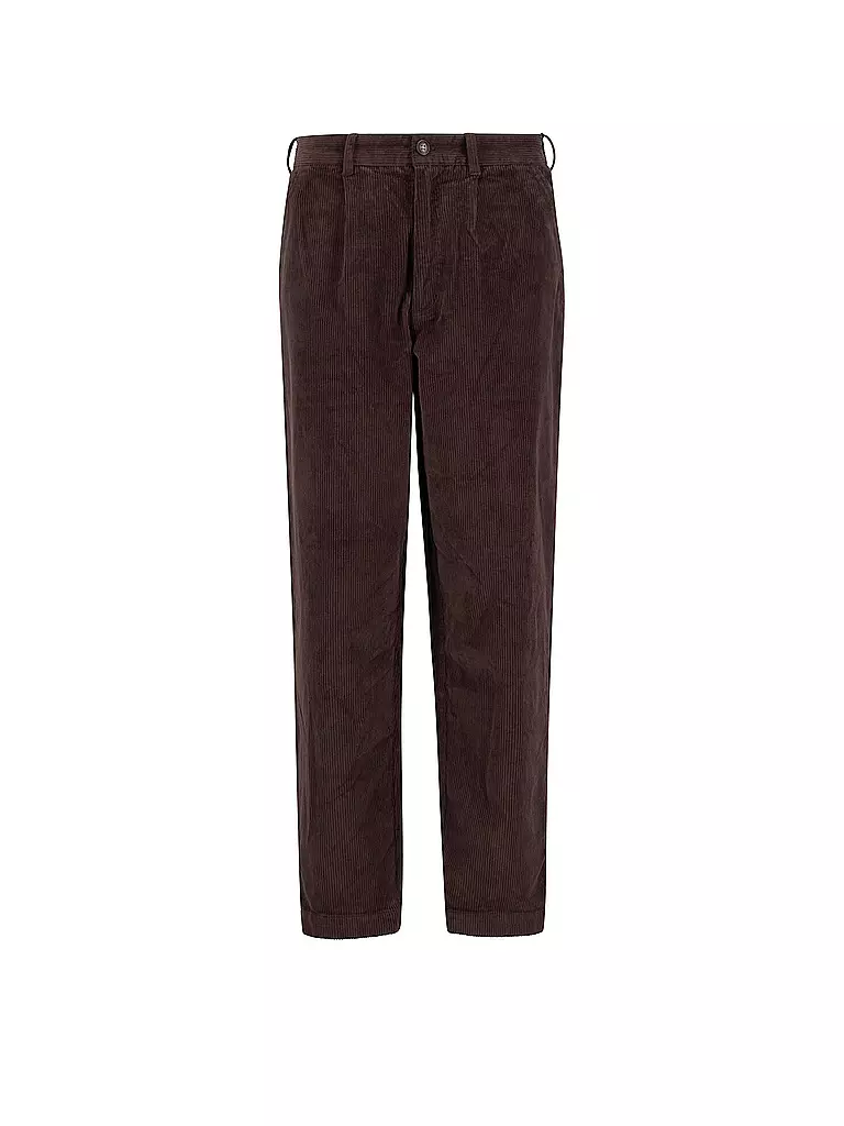 BARBOUR | Pantalon en velours côtelé coupe décontractée | braun