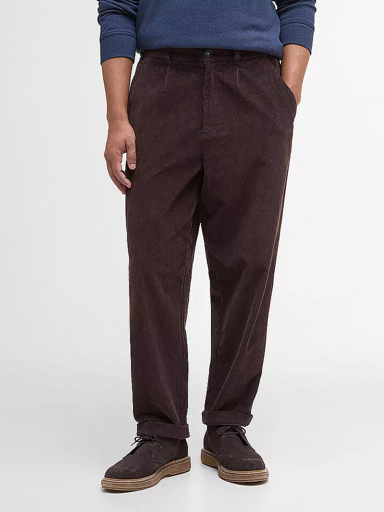 BARBOUR | Pantalon en velours côtelé coupe décontractée | 