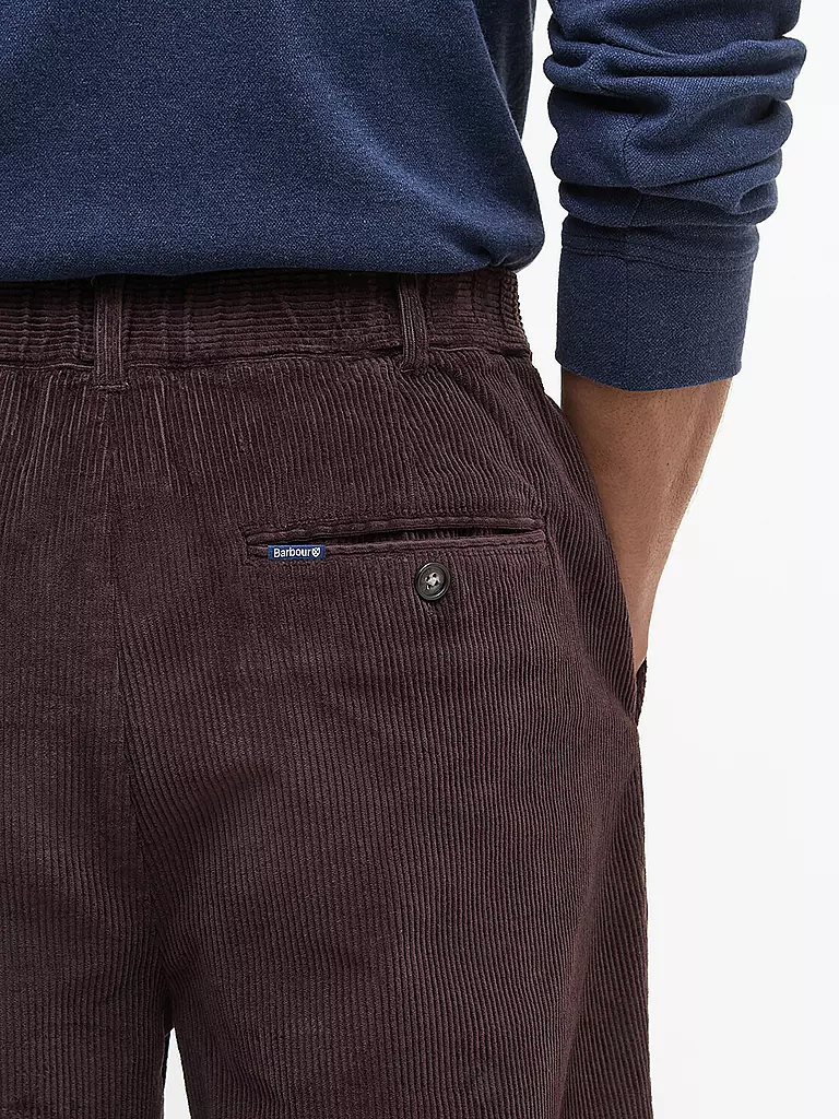 BARBOUR | Pantalon en velours côtelé coupe décontractée | 