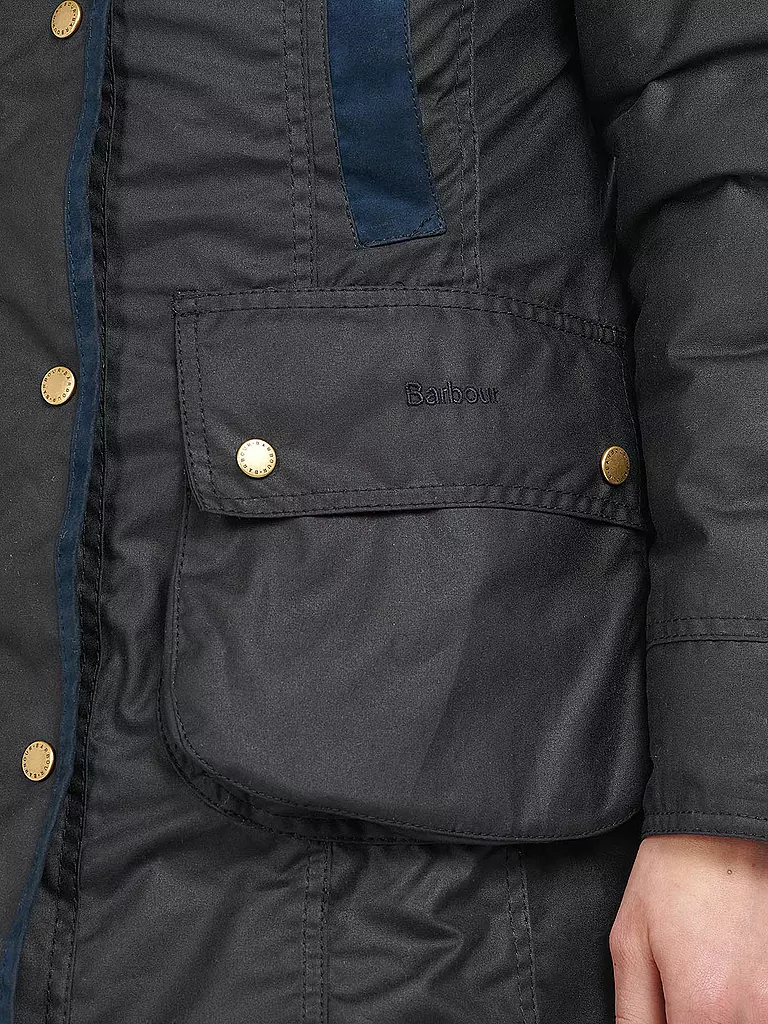 BARBOUR | Parka BOWER WAX | Bleu foncé