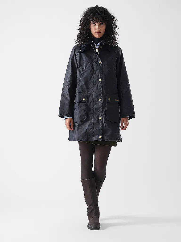 BARBOUR | Parka LONG BEADNELL WAX | Bleu foncé