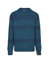 BARBOUR | Paul Smith loves Barbour Pull Saddle col rond | Bleu