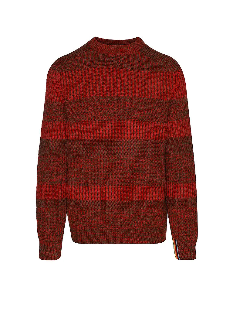 BARBOUR | Paul Smith loves Barbour Pull Saddle col rond | Rouge