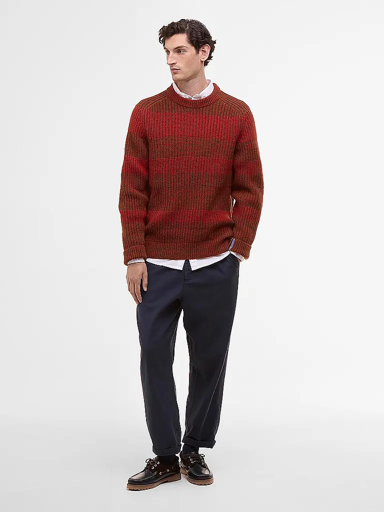 BARBOUR | Paul Smith loves Barbour Pull Saddle col rond | Rouge