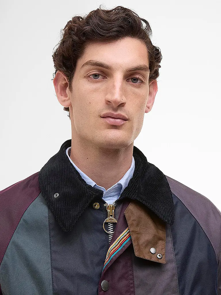 BARBOUR | Paul Smith loves Barbour Veste cirée à rayures oversize Bedale | 