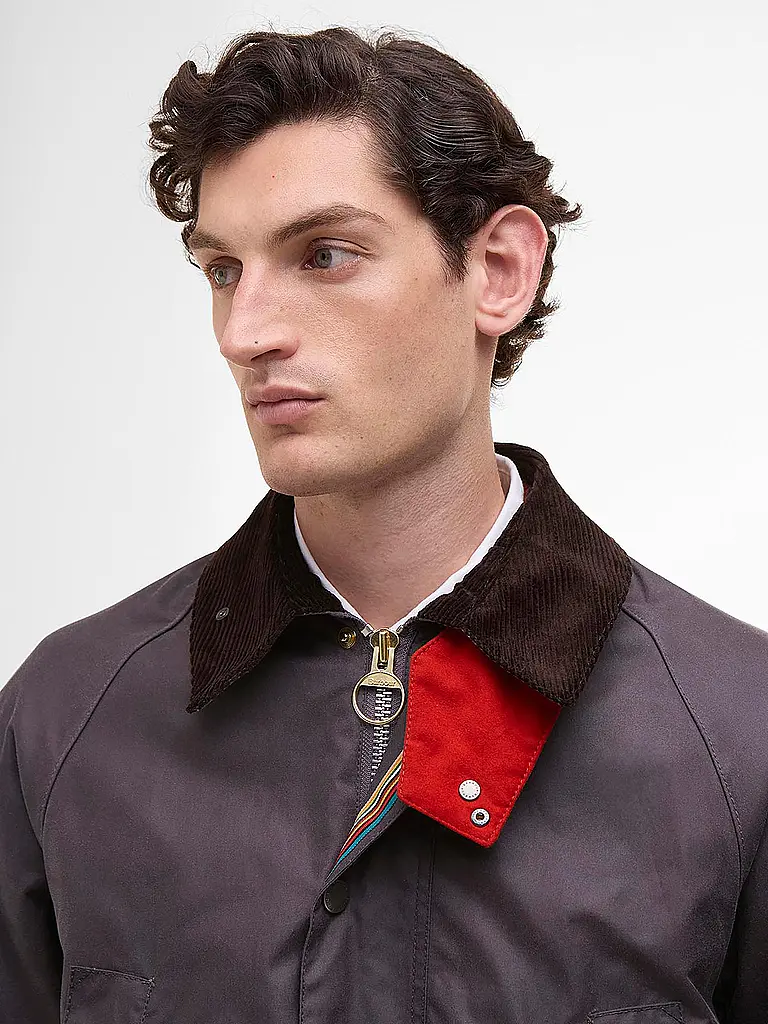 BARBOUR | Paul Smith loves Barbour Veste huilée Oversized Bedale | 