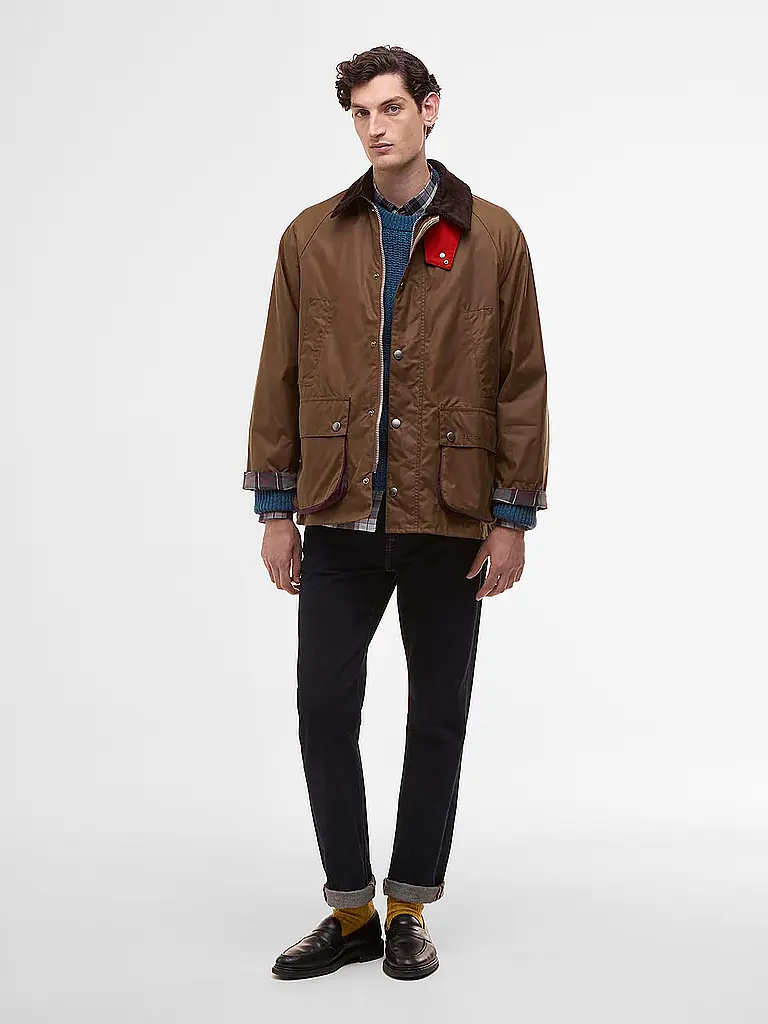 BARBOUR | Paul Smith loves Barbour Veste huilée Oversized Bedale | Marron