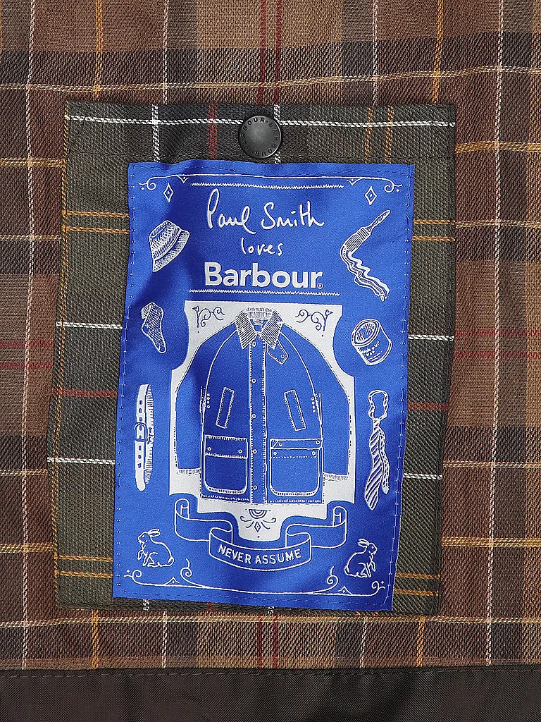 BARBOUR | Paul Smith loves Barbour Veste huilée Oversized Bedale | 