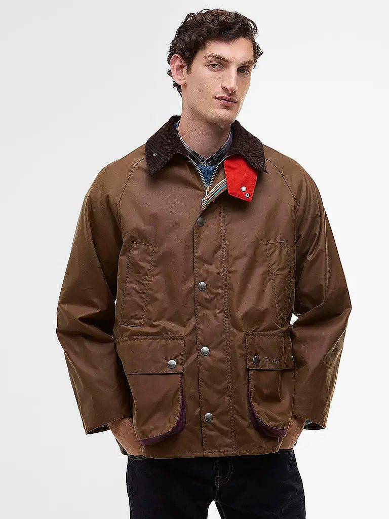 BARBOUR | Paul Smith loves Barbour Veste huilée Oversized Bedale | 