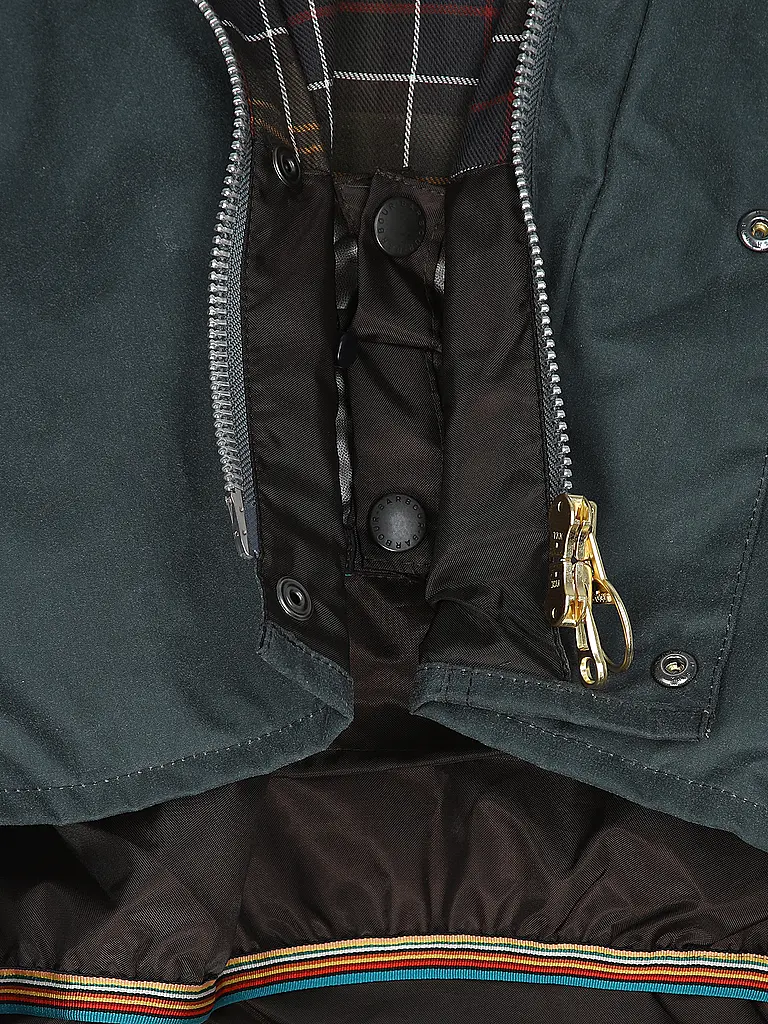 BARBOUR | Paul Smith loves Barbour Veste huilée Transport | grau