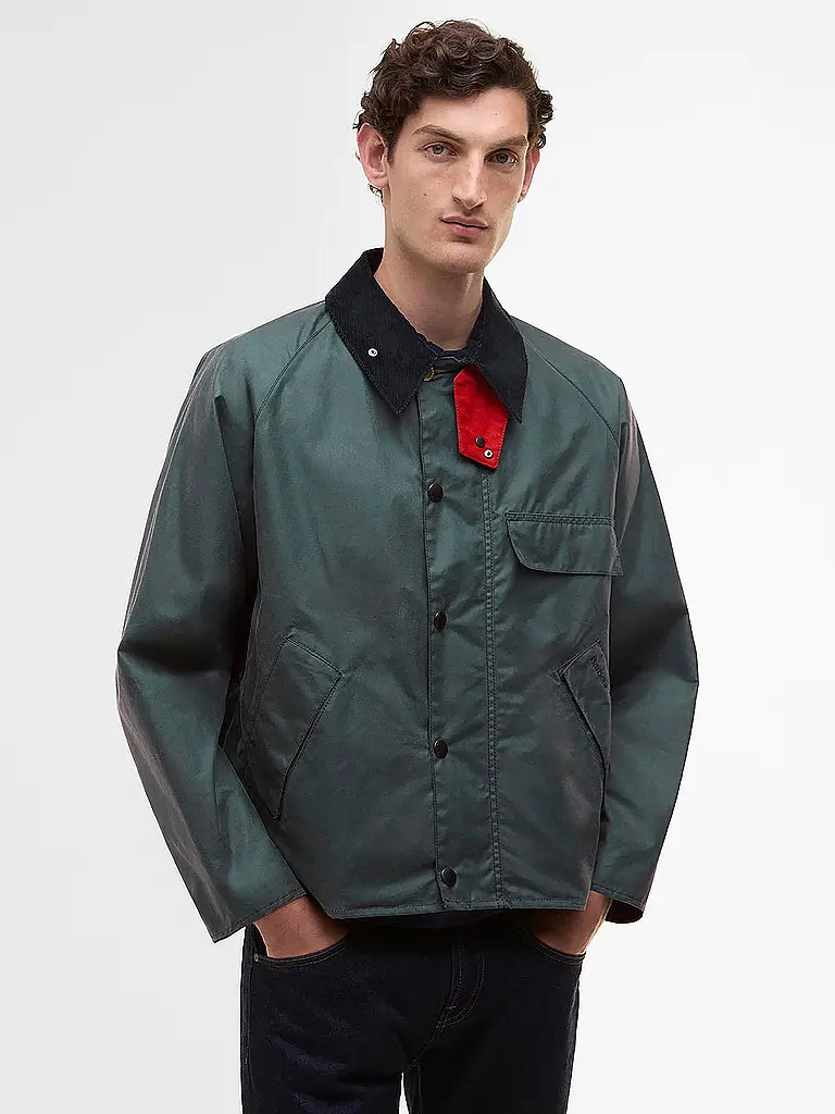 BARBOUR | Paul Smith loves Barbour Veste huilée Transport | grau
