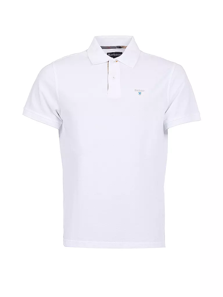 BARBOUR | Polo coupe classique | weiss