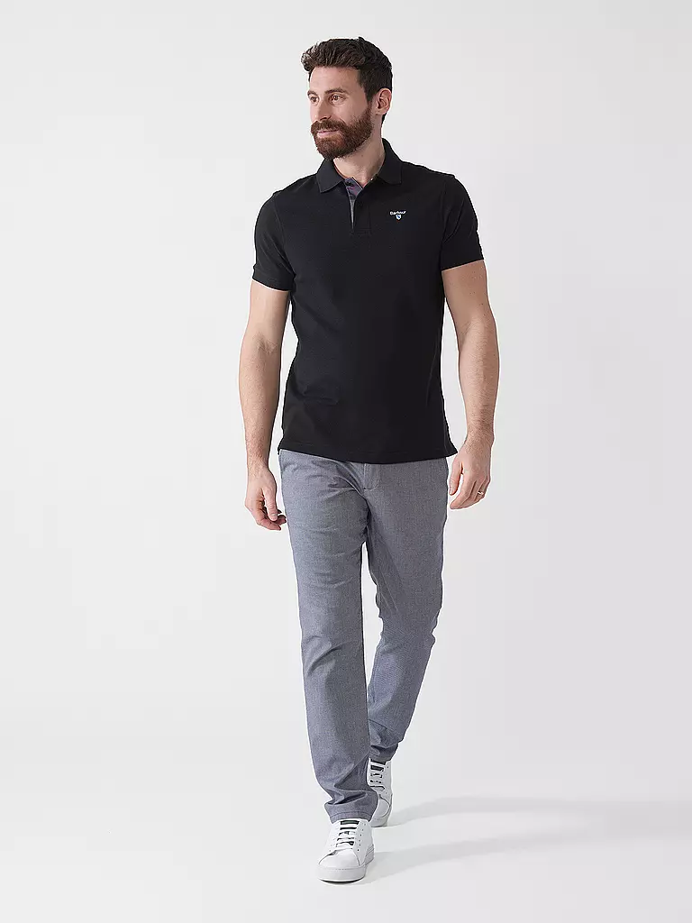 BARBOUR | Polo coupe classique | schwarz