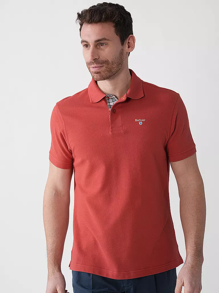 BARBOUR | Poloshirt Coupe Regular | rot