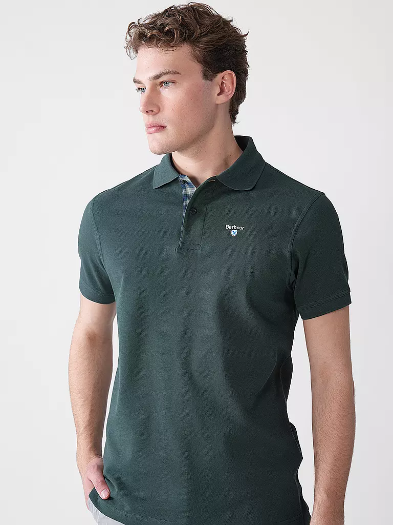 BARBOUR | Poloshirt coupe regular | dunkelgrün
