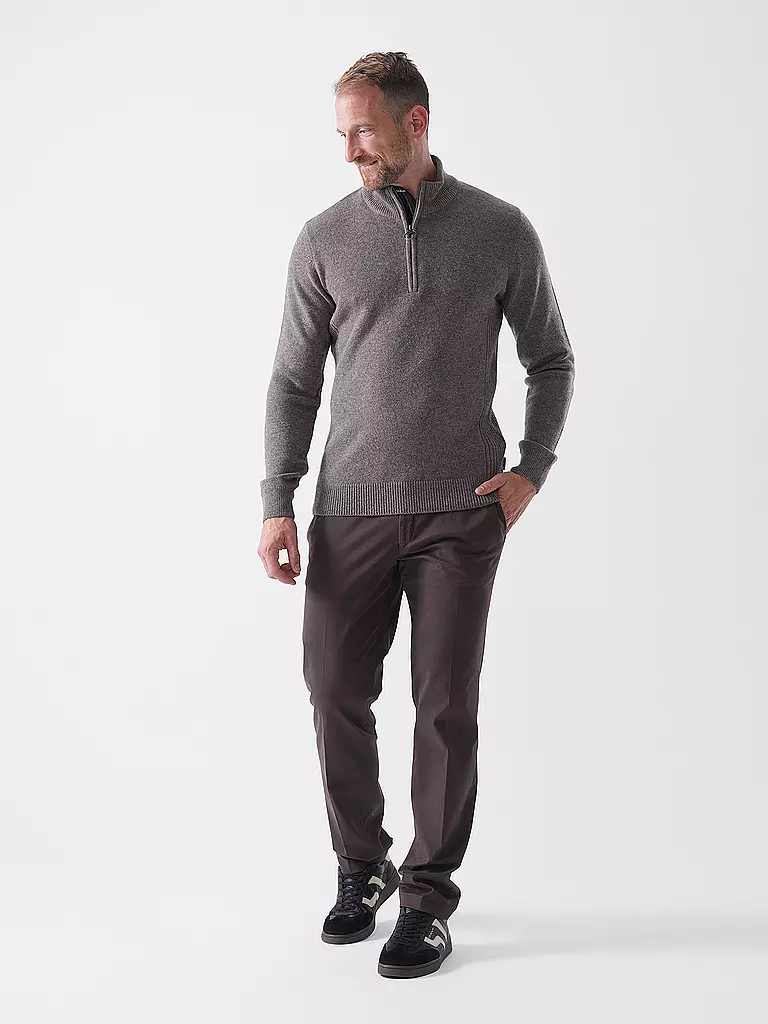 BARBOUR | Pull Troyer HOLDIN | hellbraun