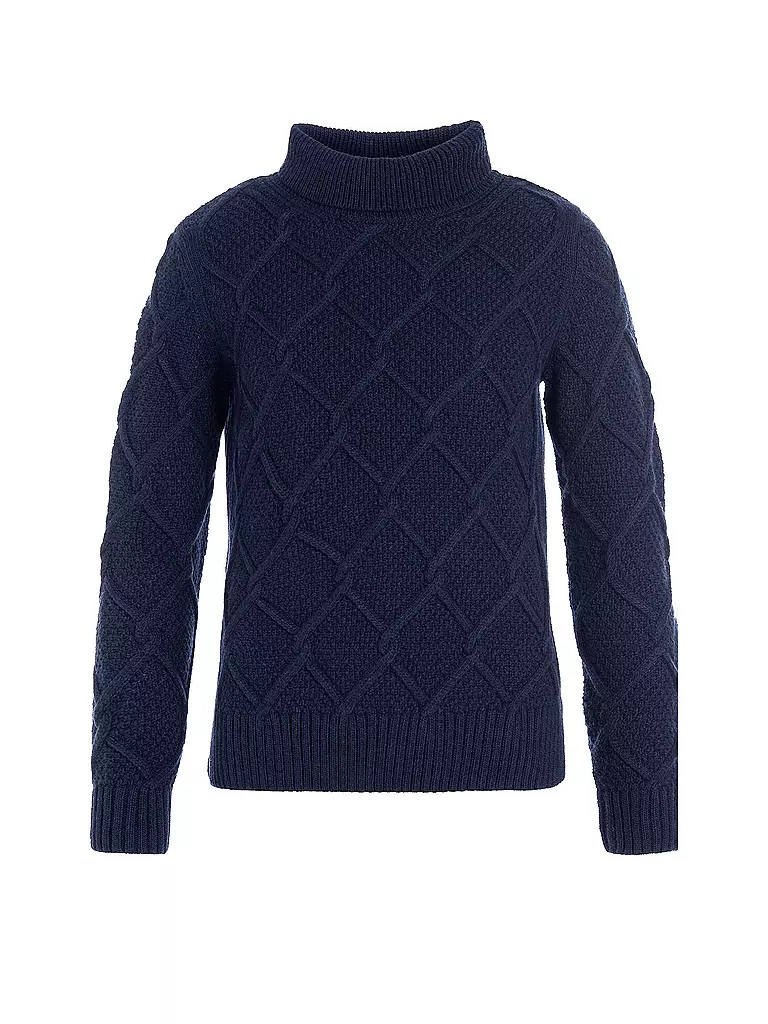 BARBOUR | Rollkragenpullover BURNE  | Bleu foncé