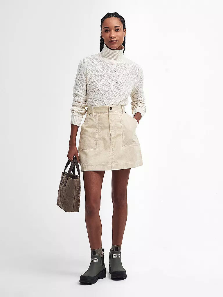 BARBOUR | Rollkragenpullover BURNE  | Crème