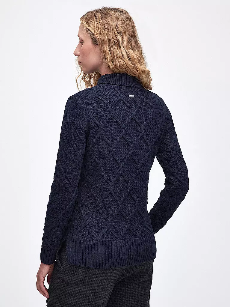 BARBOUR | Rollkragenpullover BURNE  | Bleu foncé