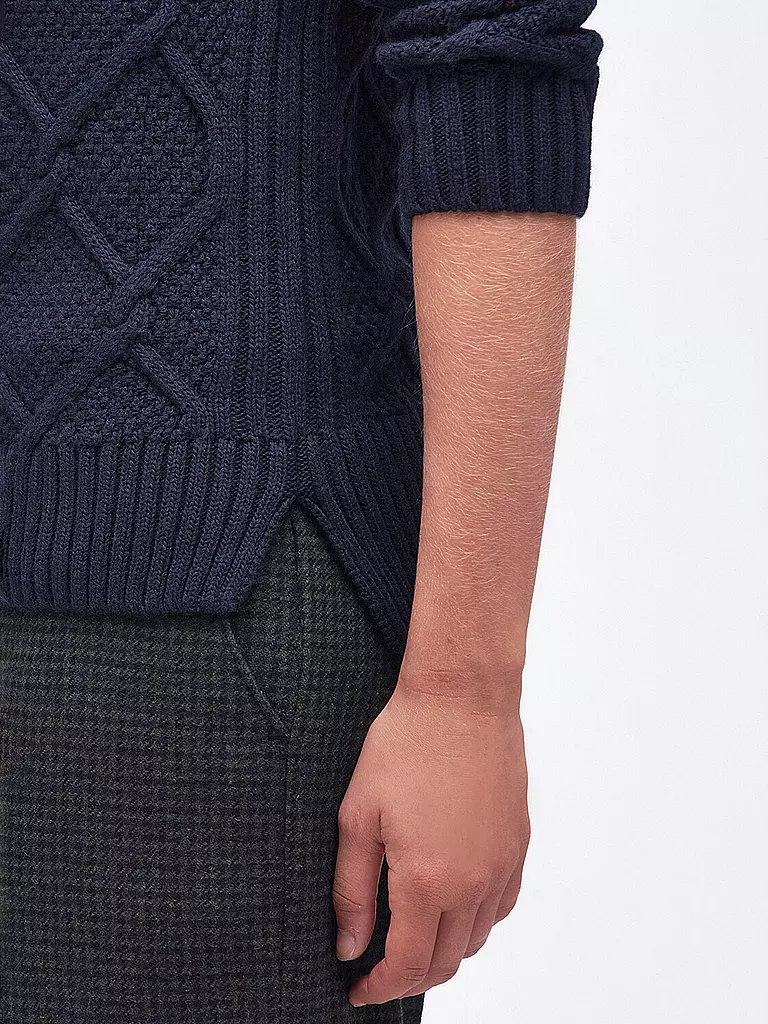 BARBOUR | Rollkragenpullover BURNE  | Bleu foncé