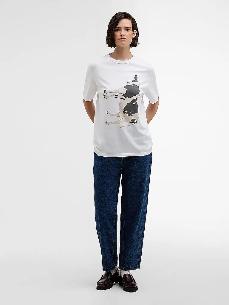 BARBOUR | T-shirt Paul Smith loves Barbour | Blanc