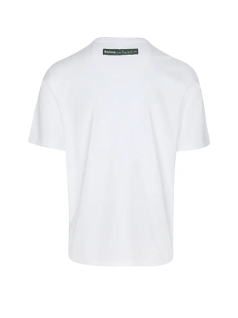 BARBOUR | T-shirt Paul Smith loves Barbour | Blanc